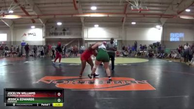 235 lbs Semifinal - Jocelyn Williams, Flossmoor (Homewood-F.) vs Jessica Edwards, HARRISON