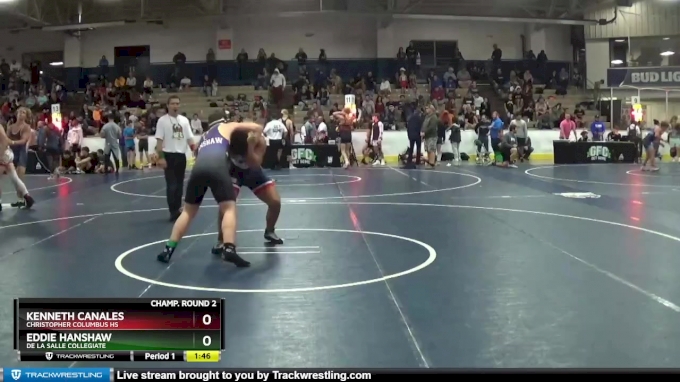 185 lbs Champ. Round 2 - Eddie Hanshaw, De La Salle Collegiate vs ...