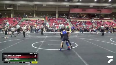 64 lbs Cons. Round 3 - Beckett Bloomer, Wichita Wrestling Club vs Aiden Balderas, Triumph