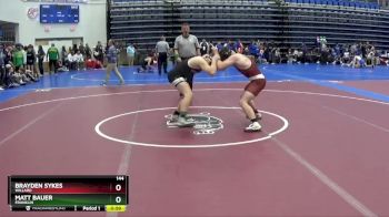 144 lbs Cons. Round 5 - Brayden Sykes, WILLARD vs Matt Bauer, Franklin