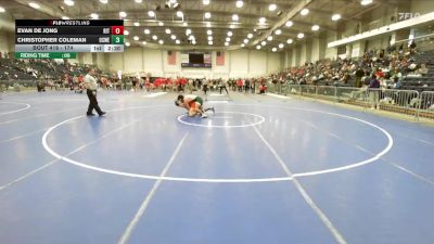 174 lbs Cons. Round 3 - Evan De Jong, RIT vs Christopher Coleman, Oswego State
