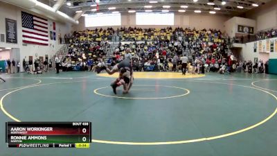120 lbs Cons. Round 4 - Ronnie Ammons, NORTON vs Aaron Workinger, NORTHWEST