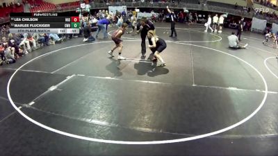 89 lbs 5th Place Match - Marlee Fluckiger, CWO vs Lea Chilson, NGSE