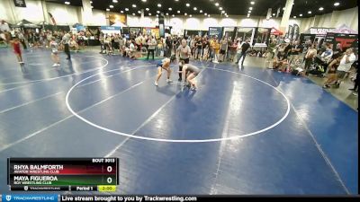 155 lbs Quarterfinal - Rhya Balmforth, Aviator Wrestling Club vs Maya Figueroa, Roy Wrestling Club