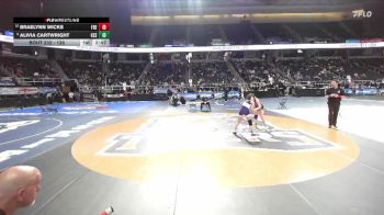 126 lbs Cons. Round 2 - Braelynn Wicks, Fredonia-6 vs Alivia Cartwright, Keshequa-5