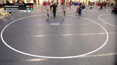 6U - A Cons. Round 3 - Jordan Cardinal, Kasson-Mantorville Wrestling Club vs Arlo Wacholz, NRHEG Panther Youth Wrestling Club