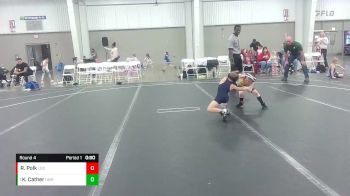 44 lbs Round 4 - Kaynen Cather, Dinwiddie Mat Rats vs Ryker Polk, Great Bridge Wrestling Club