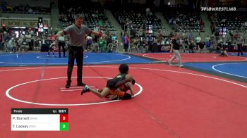 55 lbs Final - Pierce Burnett, Broken Arrow Wrestling Club vs Titus Lackey, Sperry Wrestling Club