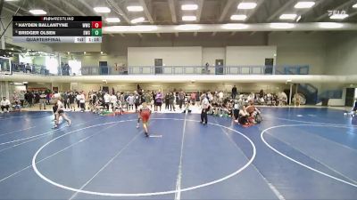132 lbs Quarterfinal - Bridger Olsen, Syracuse Wrestling Club vs Hayden Ballantyne, Westlake Wrestling Club