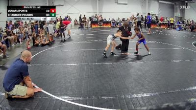 40/43 Round 3 - Logan Aponte, Legacy Elite Wrestling vs Chandler Pounds, Slate Wrestling Academy