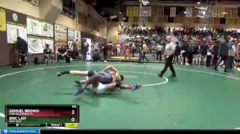 182 lbs Champ. Round 2 - Samuel Brown, Canyon Springs Hs vs Eric Lam, Mira Mesa