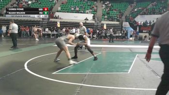 6A 144 lbs 1st Place Match - Coreu Powe, Gardendale Hs vs Elijah Wilson, Pell City