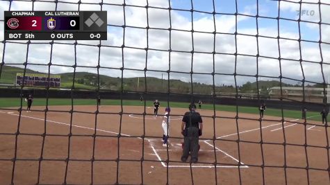 Replay: Chapman vs Cal Lutheran | Apr 25 @ 3 PM