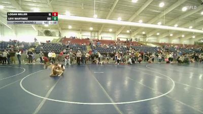 126 lbs Champ. Round 2 - Levi Martinez, Logan Grizz vs Logan Miller, Duchesne