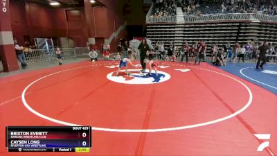 63 lbs Cons. Round 5 - Brixton Everitt, Rawlins Wrestling Club vs Caysen Long, Riverton USA Wrestling