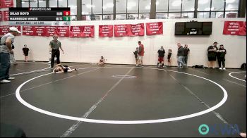 49 lbs 3rd Place - Silas Boyd, Harrah Little League Wrestling vs Harrison White, Murray County Takedown Club