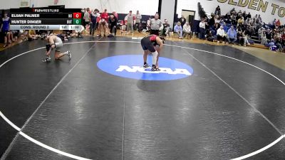 160 lbs Cons. Round 2 - Elijah Palmer, New Castle vs Hunter Dinger, Butler
