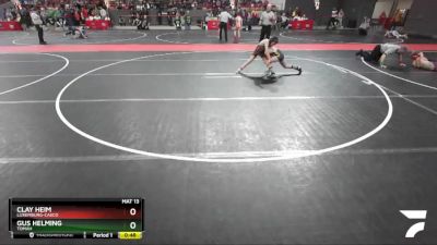 84 lbs Champ. Round 2 - Gus Helming, Tomah vs Clay Heim, Luxemburg-Casco