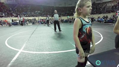 60 lbs Quarterfinal - Barrett Kincaide, Cushing Tigers vs Keilen Fields, Wyandotte Youth Wrestling