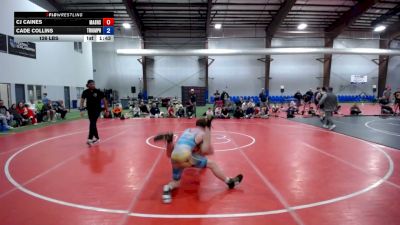 126 lbs Final - CJ Caines, Mat Assassins Black - HS vs Cade Collins, Triumph Blue - HS