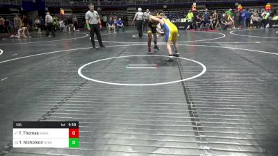 135 lbs Round Of 64 - Teagan Thomas, Mars vs Tanner Nicholson, Derry