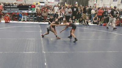 63 lbs Champ. Rd Of 32 - Zane Enriquez, Takedown Elite vs Clark DeVries, Immortal Athletics WC