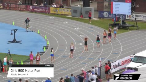 High School Girls' 800m, Finals 7