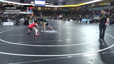 103 lbs Champ. Round 2 - Maddison Heinzer, Colorado Mesa University vs Olivia Shore, Otterbein