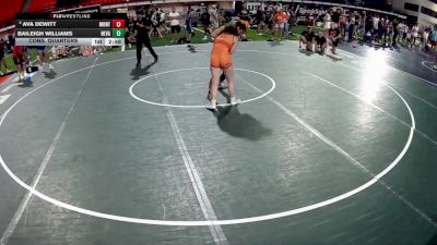 125 lbs Cons. Quarters - Ava DeWitt, Montana vs Baileigh Williams, Nevada