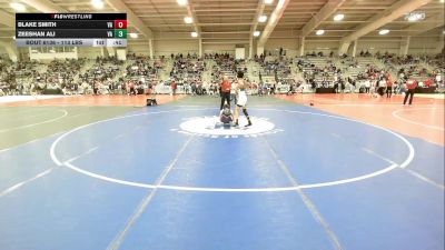 113 lbs Consi Of 64 #2 - Blake Smith, VA vs Zeeshan Ali, VA