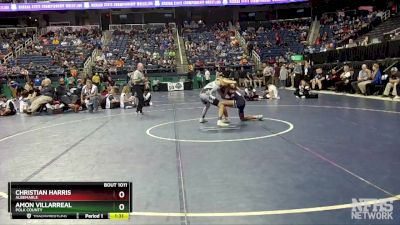 1A 120 lbs Quarterfinal - Christian Harris, Albemarle vs Amon Villarreal, Polk County