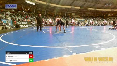 160 lbs Consi Of 8 #2 - Eddie Shevlin, Columbus Wrestling Org vs Bronson Lopez, Derby Wrestling Club