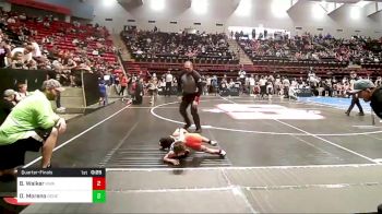 52 lbs Quarterfinal - Braxxtyn Walker, HURRICANE WRESTLING ACADEMY vs Dominyck Moreno, Genesis Wrestling