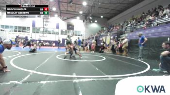 49 lbs Consolation - Maison Hausler, Raw Wrestling Club vs Maculey Andrews, Raw Wrestling Club