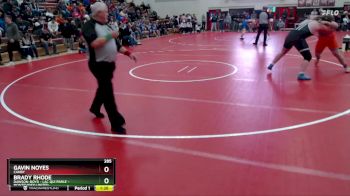 285 lbs Quarterfinal - Gavin Noyes, Canby vs Brady Rhode, Dawson-Boyd - Lac Qui Parle - Montevideo United