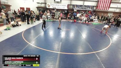 85 lbs Quarterfinal - Viliami Nau Rarick, Westlake vs Ammon Casperson, Shootbox Wrestling Club