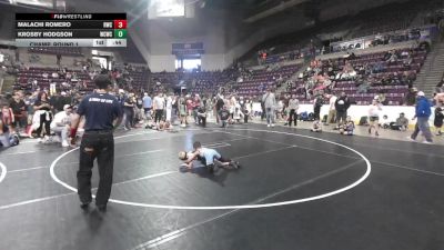 50.9-52.8 lbs Champ. Round 1 - Krosby Hodgson, Wrecking Crew Wrestling Club vs Malachi Romero, Ridge Wrestling Club