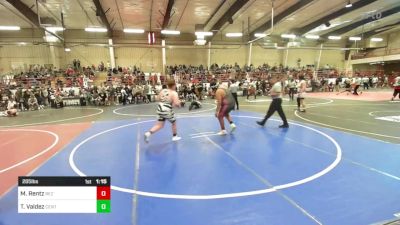 285 lbs Rr Rnd 2 - Malaki Rentz, Rez Wrestling Club vs Tristan Valdez, Central High School