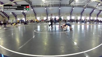 157 lbs Cons. Round 1 - Nick Cicciarelli, West Virginia Unattached vs Hunter Browning, Wheeling - Unattached