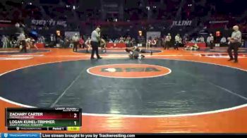 2 lbs Champ. Round 1 - Zachary Carter, Chicago (Lindblom) vs Logan Kuhel-Trimmer, Joliet (Catholic Academy)