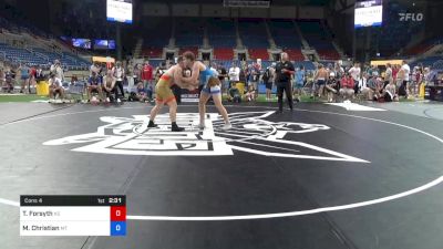 220 lbs Cons 4 - Torin Forsyth, Kansas vs Mason Christian, Montana
