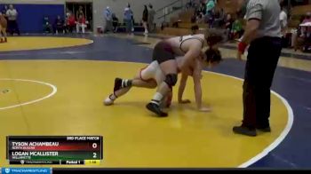 145 lbs 3rd Place Match - Logan Mcallister, Willamette vs Tyson Achambeau, North Eugene