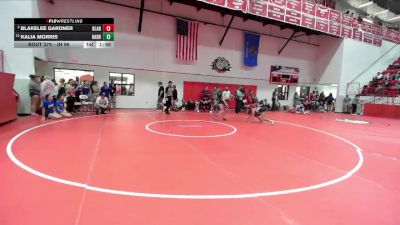 JH 96 lbs Champ. Round 2 - Kalia Morris, HARRAH vs Blakelee Gardner, BLANCHARD