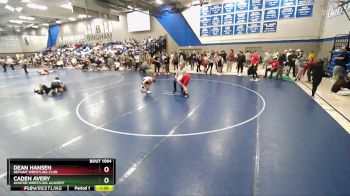 165 lbs Quarterfinal - Dean Hansen, Defiant Wrestling Club vs Caden Avery, Aviator Wrestling Academy