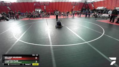 93 lbs Quarterfinal - William Vaughan, Wisconsin vs Caseton Paar, Askren Wrestling Academy