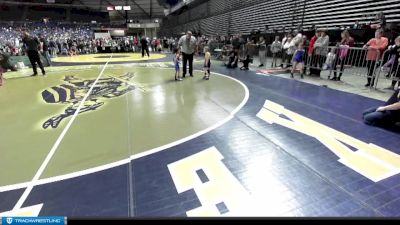 43 lbs 3rd Place Match - Paxton Kerschner, Forks Wrestling Club vs Santino Hernandez, Moses Lake Wrestling Club