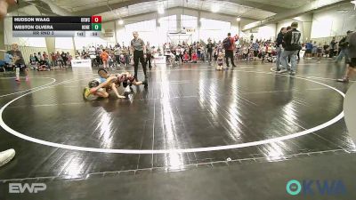 58 lbs Rr Rnd 3 - Hudson Waag, Keystone Kids Wrestling Club vs Weston Olvera, Honey Badgers Wrestling Club