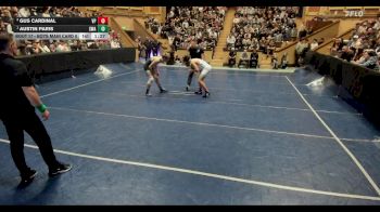 Boys Main Card 8 lbs 1st Place Match - Austin Paris, Sanderson Wrestling Academy vs Gus Cardinal, Valiant Prep