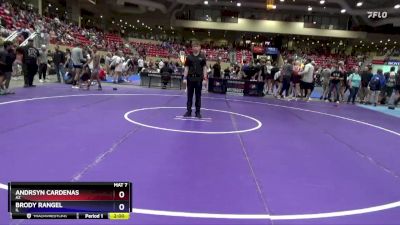 126 lbs Cons. Round 2 - Andrsyn Cardenas, AZ vs Brody Rangel, IL