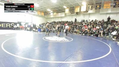 175 lbs Champ. Round 1 - Fabio Lara, San Dimas vs Ryan Barrios, Citrus Valley